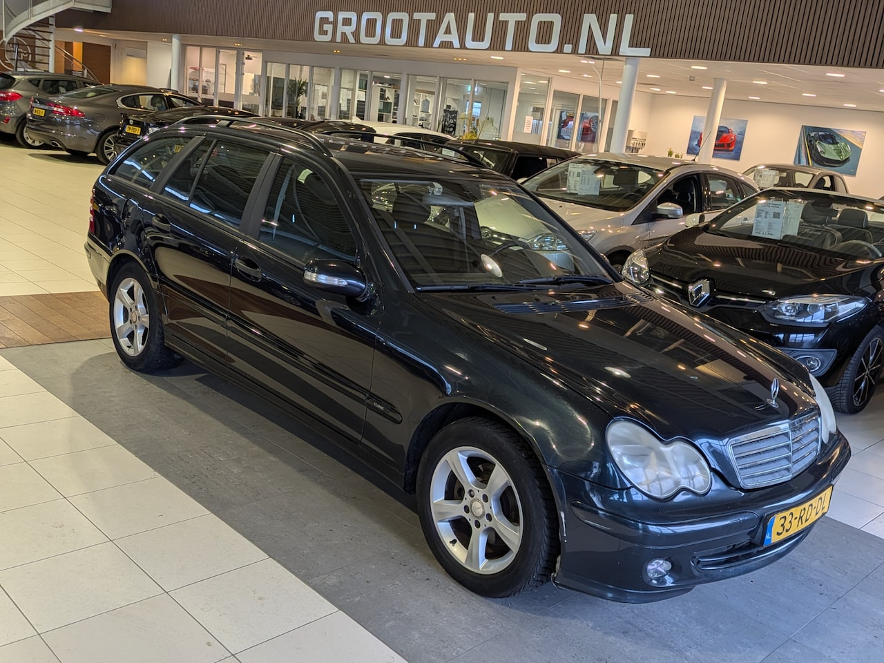 Mercedes-Benz C-klasse Combi - 180 Kompressor OPKNAPPER Airco, Trekhaak, Stuurbekrachtiging - AutoWereld.nl