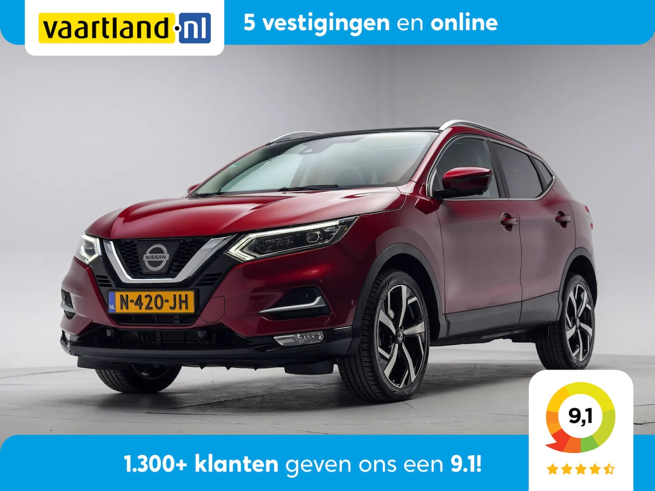 Nissan Qashqai - 1.2 Tekna [ Panorama dak, Bose audio, 360 camera ] - AutoWereld.nl