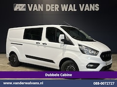 Ford Transit Custom - 2.0 TDCI 131pk L2H1 Dubbele Cabine Euro6 Airco | 6-Zits | Navigatie | LED | Apple Carplay