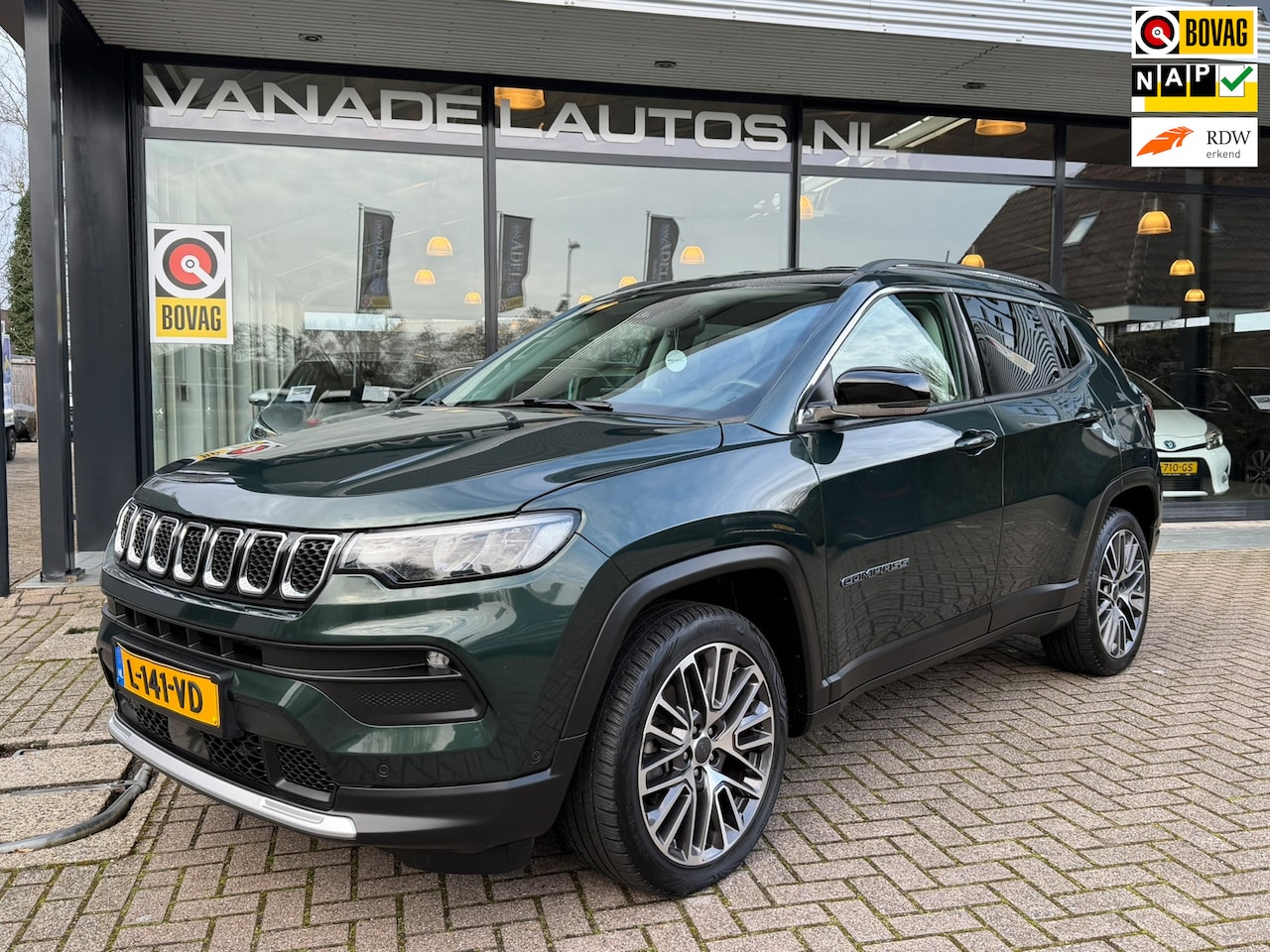 Jeep Compass - 4xe 190 Plug-in Hybrid Electric Limited Lease 1e Eig.! Inc.BTW Camera Trekhaak NL-Auto NAP - AutoWereld.nl