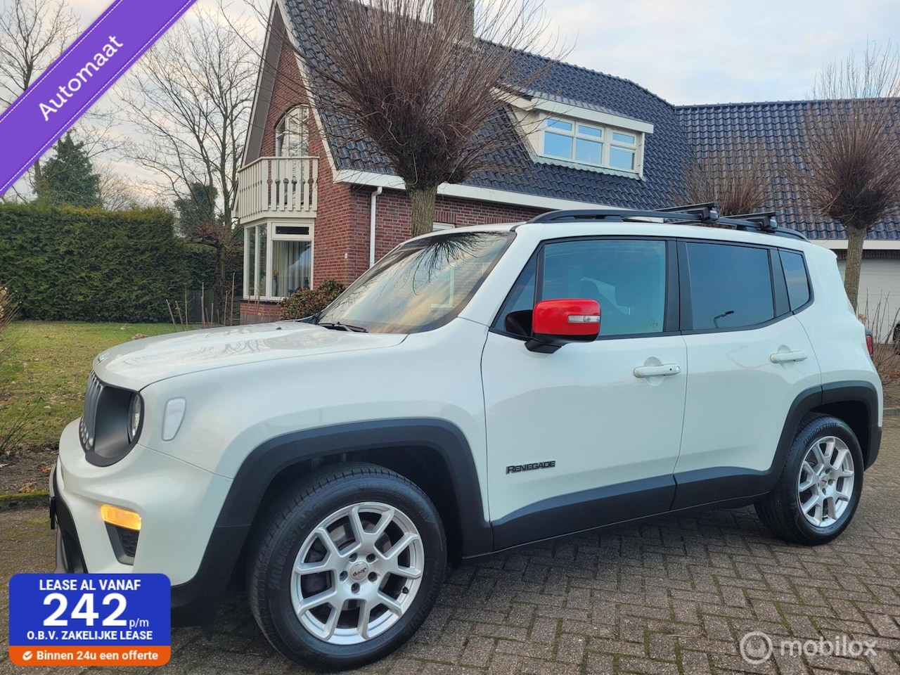 Jeep Renegade - 1.5T e-Hybrid 1.5T e-Hybrid, grijs kenteken,airco, - AutoWereld.nl