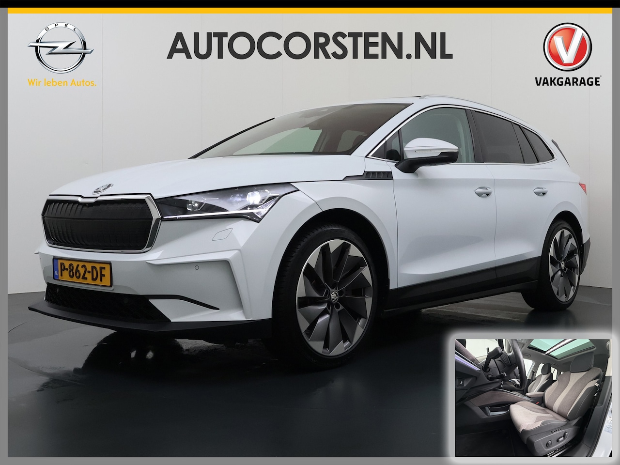 Skoda Enyaq iV - 80 First Edition HighLuxus Soh92% Pano-Dak Elektr.Trekhaak *BOMVOL € 63.000 nieuw!* 21"lm - AutoWereld.nl