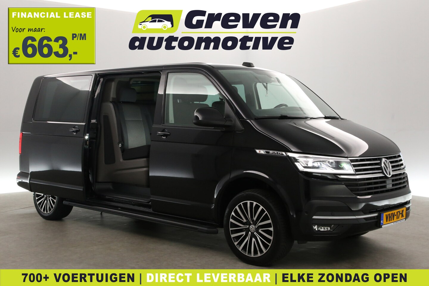 Volkswagen Transporter - 2.0 TDI 199PK L2H1 Bulli | Aut. | DC | 6 Zits | Airco | Virtual | Camera | 2xSchuifdeur | - AutoWereld.nl