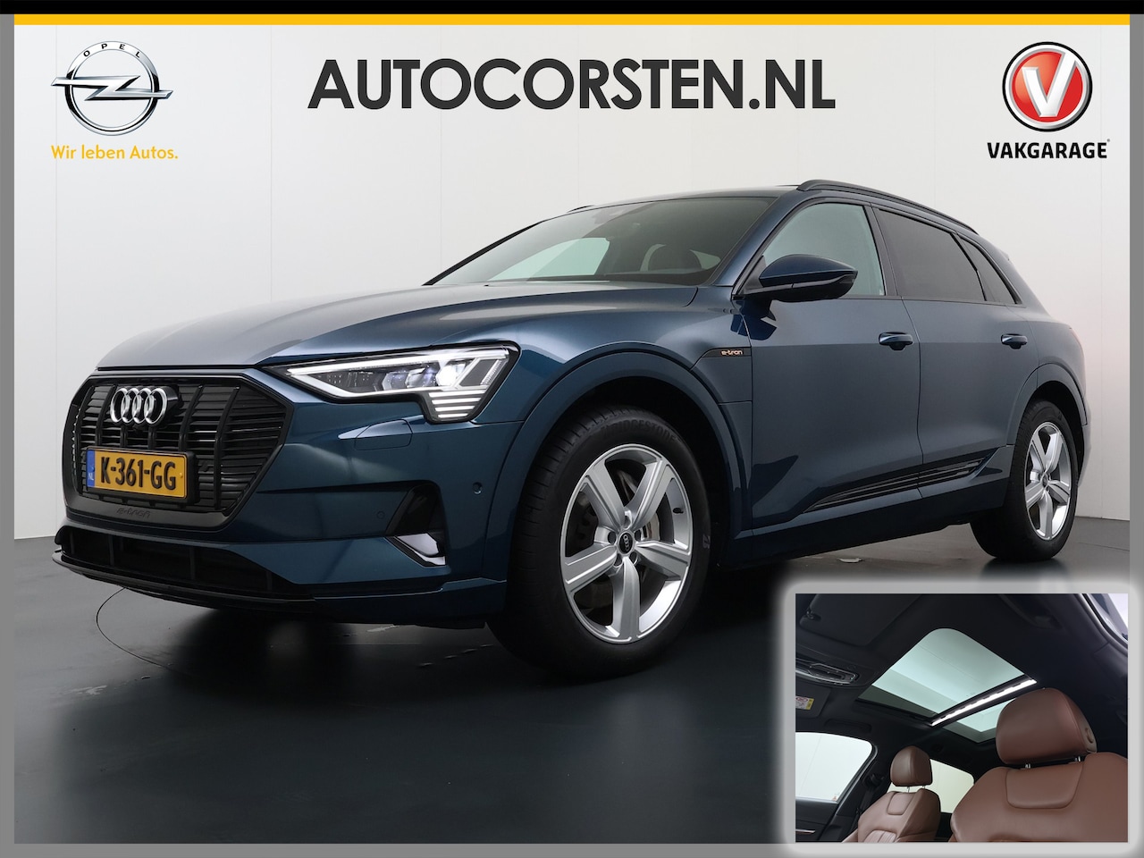 Audi e-tron - 55 Quattro 95kWh SOH 96% Panoramadak Sportstoelen Trekhaak Adap.Cruise 360°Camera Apple Ca - AutoWereld.nl