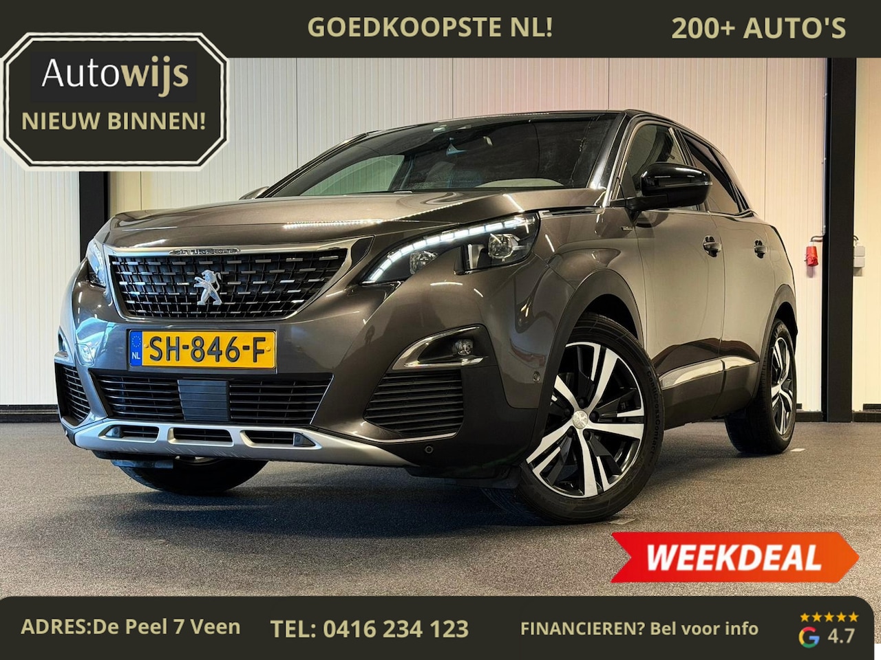 Peugeot 3008 - 1.6 e-THP GT Line|AUT|DAB+|CAMERA|NL AUTO|95DKM - AutoWereld.nl
