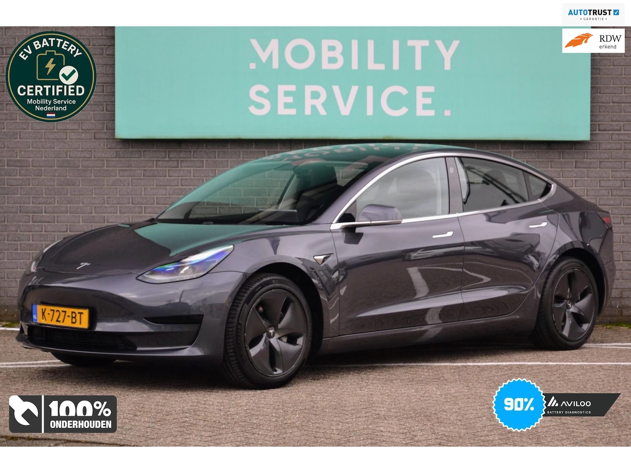 Tesla Model 3 - Standard RWD Plus 60 kWh SOH90% Pano Clima - AutoWereld.nl