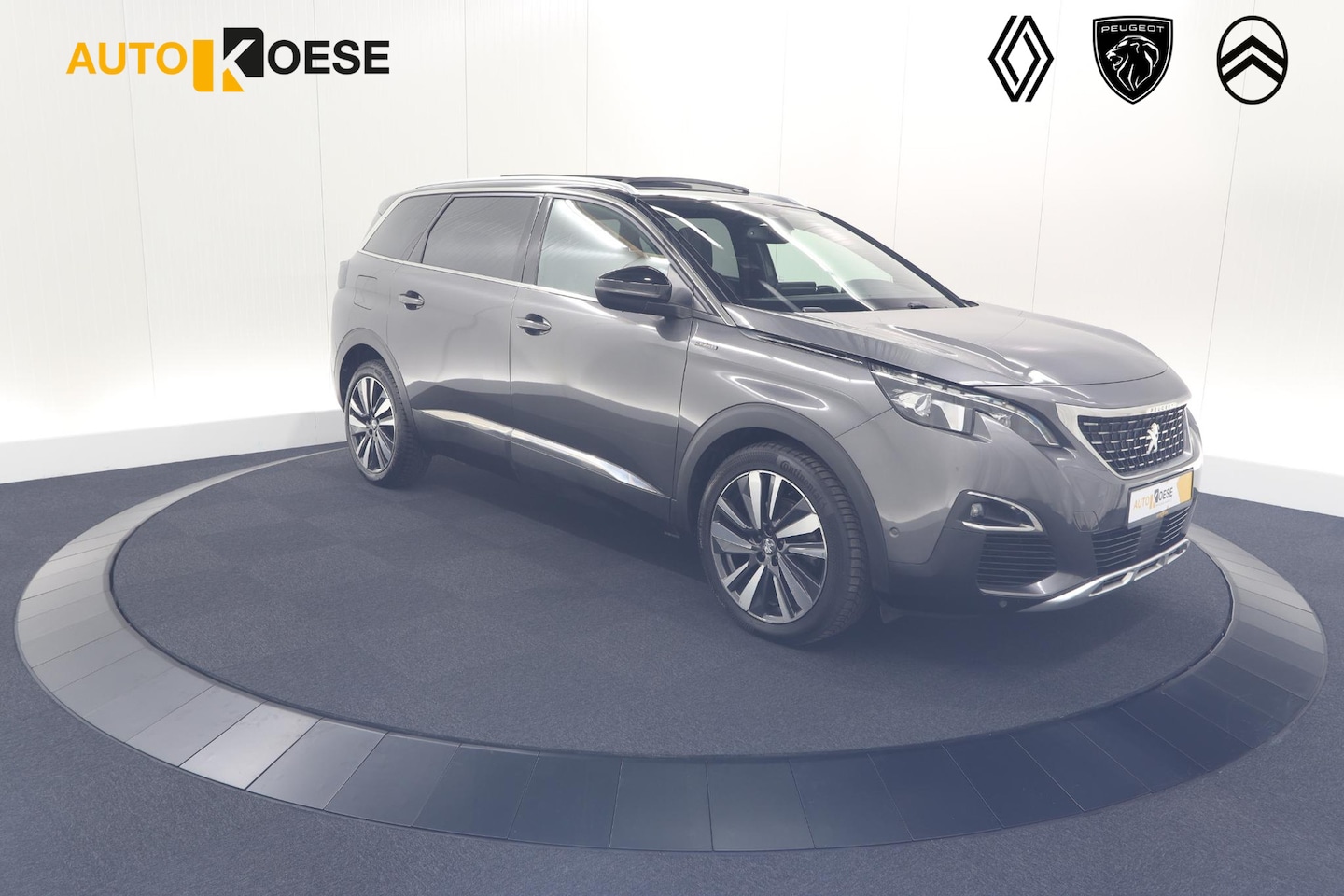 Peugeot 5008 - PureTech 130 EAT8 GT-Line | Trekhaak | Panoramadak | Dodehoekdetectie | Elektrische Koffer - AutoWereld.nl