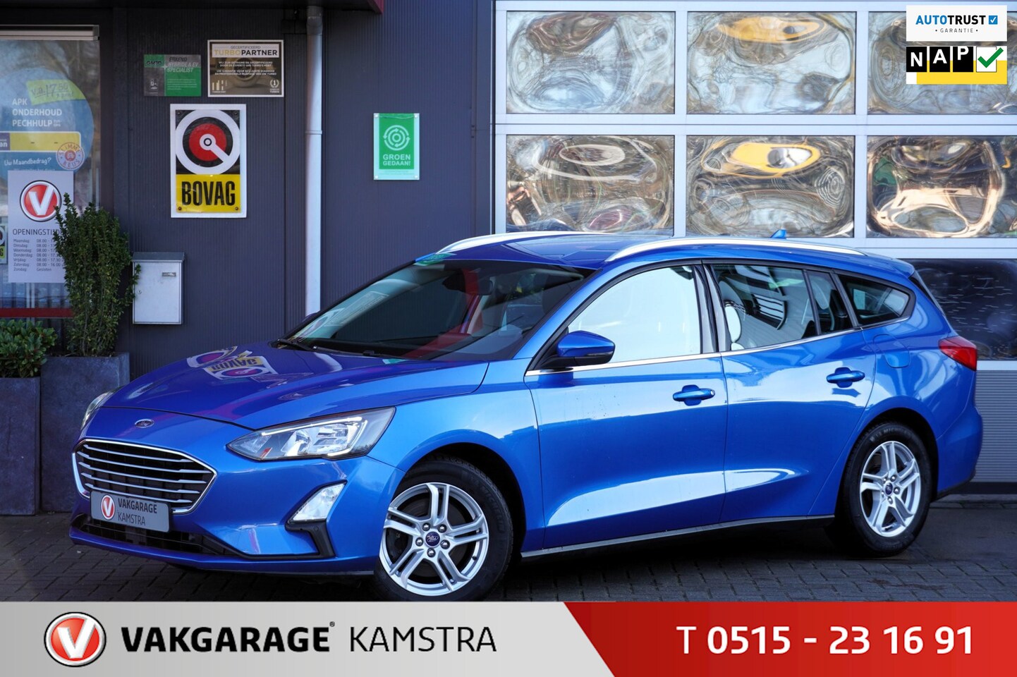 Ford Focus Wagon - 1.0 Ecoboost NAP Navi/BT/Airco/Cruise/LM - AutoWereld.nl