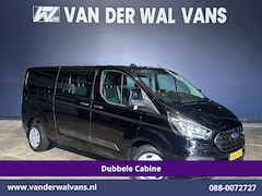 Ford Transit Custom - 2.0 TDCI 130pk Automaat L2H1 Dubbele Cabine Euro6 Airco | 6-Zits | Navigatie | Cruisecontr