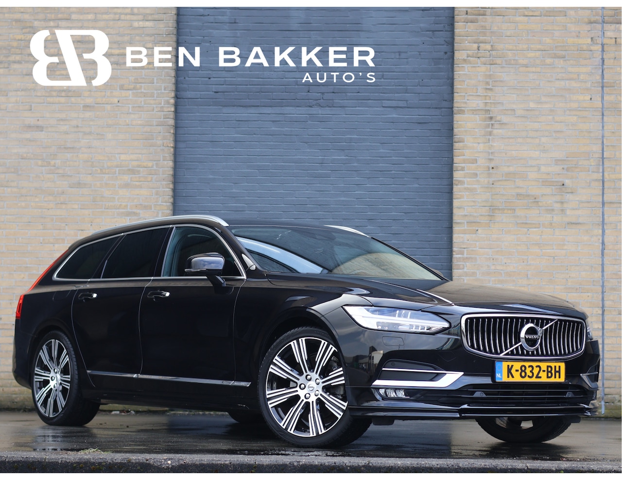 Volvo V90 - 2.0 T4 Inscription 191PK | Org. NL | Pilot Assist | 360° Camera | Leder | Keyless | - AutoWereld.nl