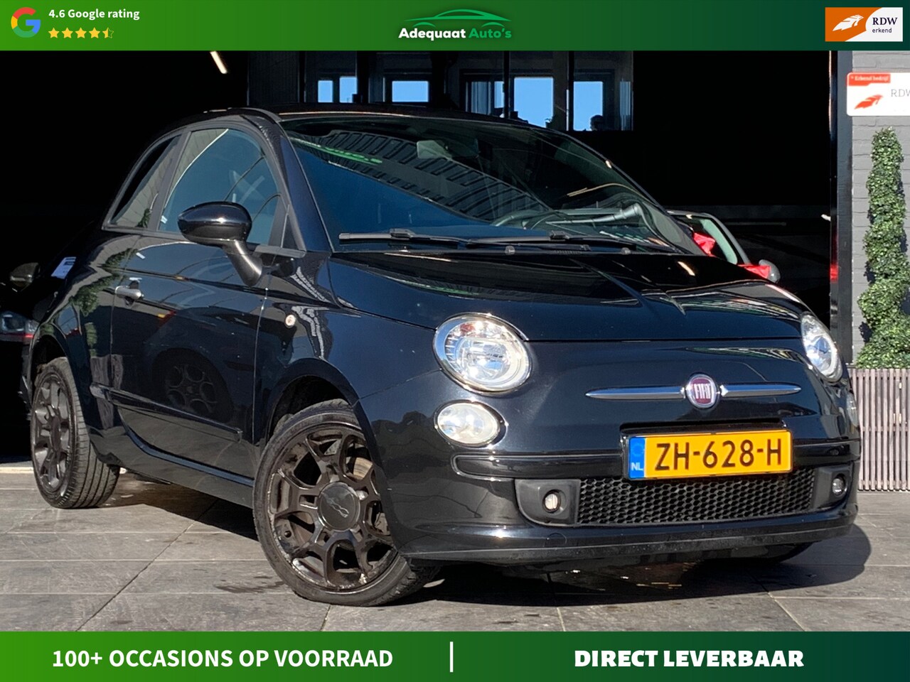 Fiat 500 - 0.9 TwinAir Blackjack|Airco|El Pakket|APK - AutoWereld.nl