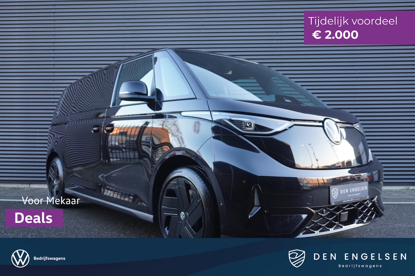Volkswagen ID. Buzz - GTX Limited Edition 340 pk 4-Motion LWB, 7-peroons, Panoramadak, Navigatie, 21" LM Velgen, - AutoWereld.nl