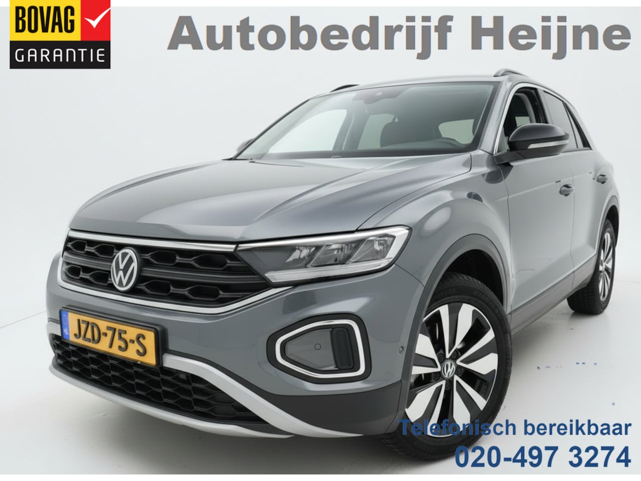 Volkswagen T-Roc - TSI 115PK LIFE GOAL EDITION NAVI/CARPLAY/STOELVERWARMING/ FABRIEKSGARANTIE - AutoWereld.nl