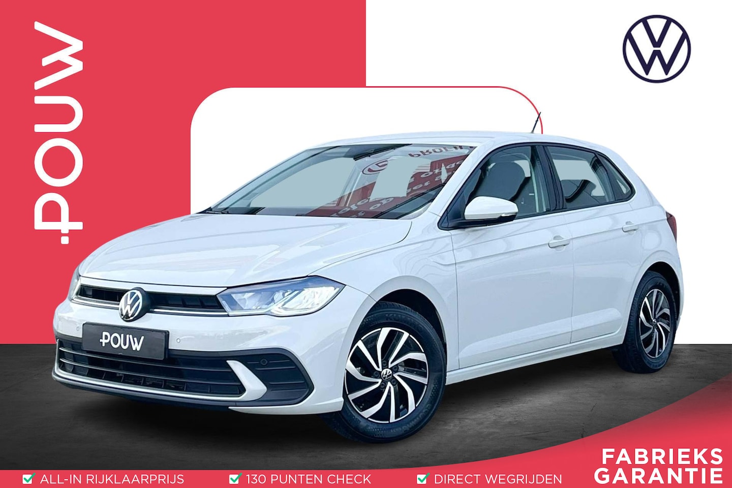 Volkswagen Polo - 1.0 TSI 95pk Life | App Connect | Adaptive Cruise | PDC Voor & Achter - AutoWereld.nl