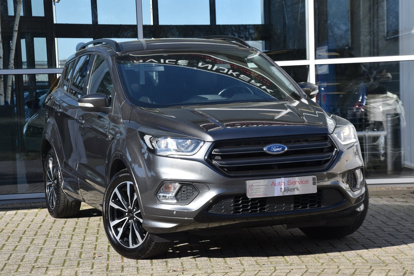 Ford Kuga - 1.5 EcoBoost ST Line Airco Navi. Elek. Trekhaak Led Zeer Nette Auto ! - AutoWereld.nl