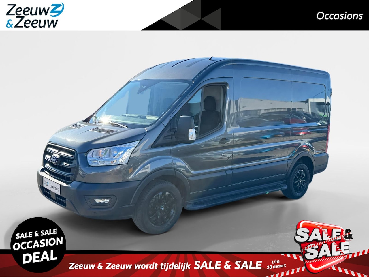 Ford Transit - 350 2.0 TDCI L2H2 Trend 130 pk Automaat | Apple Car Play | Trap op achterdeur | Trekhaak | - AutoWereld.nl