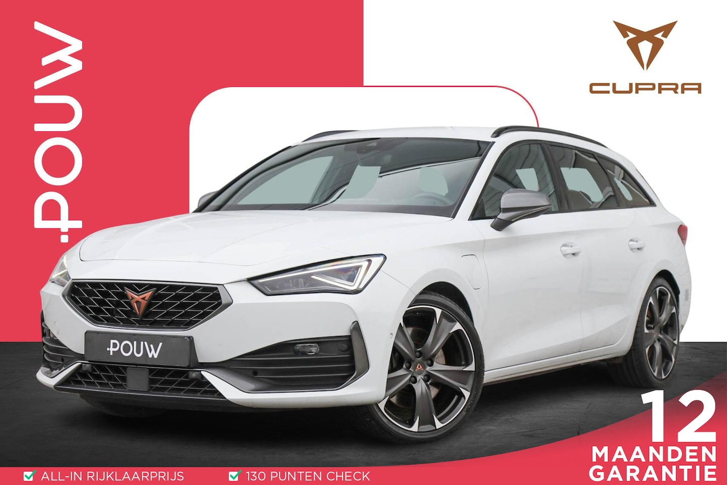 CUPRA Leon Sportstourer - 1.4 e-Hybrid 245pk VZ | SoH 98% | Trekhaak | Achteruitrijcamera | Stoelverwarming | Naviga - AutoWereld.nl