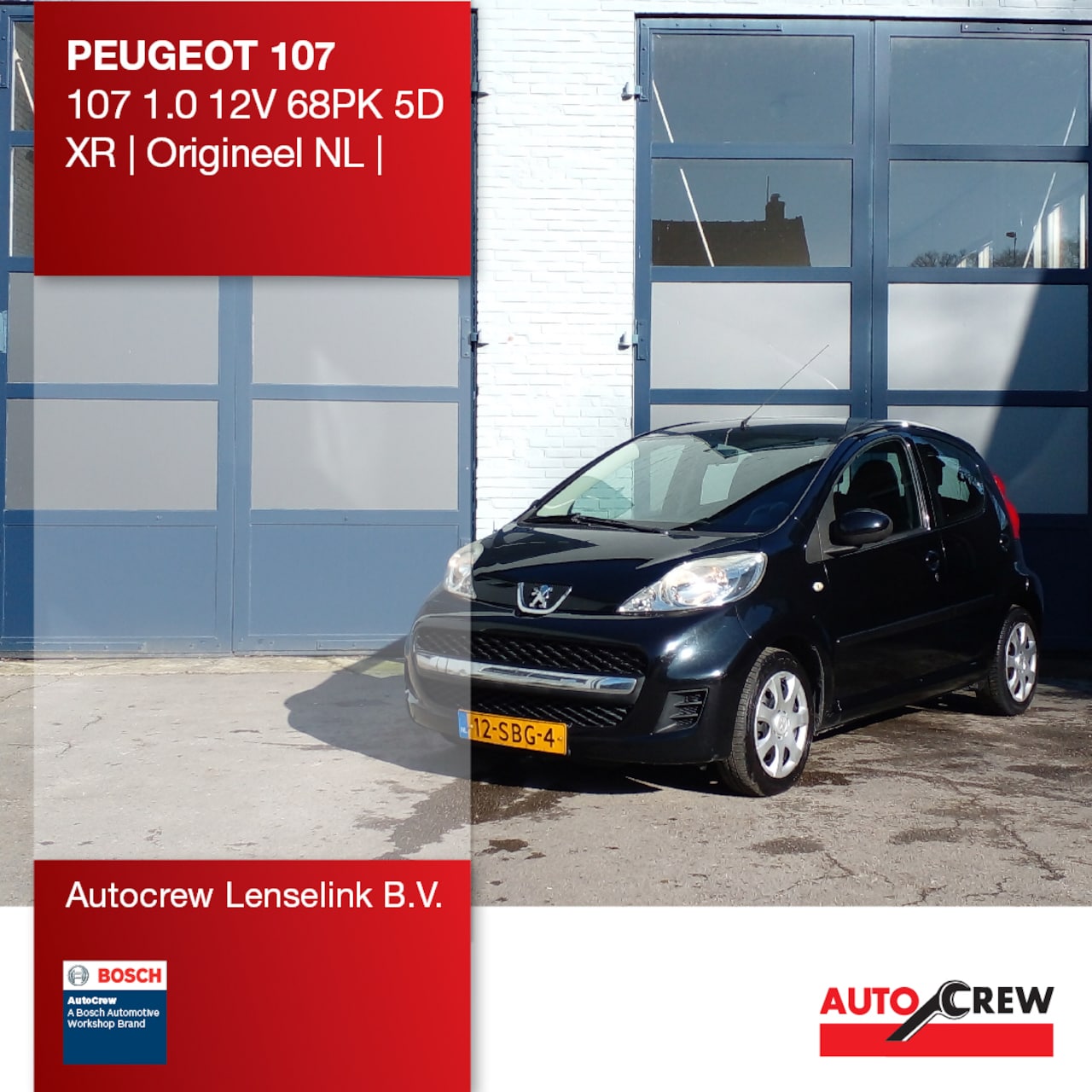 Peugeot 107 - 1.0 12V 68PK 5D XR | Origineel NL | - AutoWereld.nl