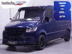 Mercedes-Benz Sprinter - 215 CDI 150 pk L2H1 Black&Blue Edition 18' LMV Airco, Zwarte Grille + Spiegelkappen, Zonne