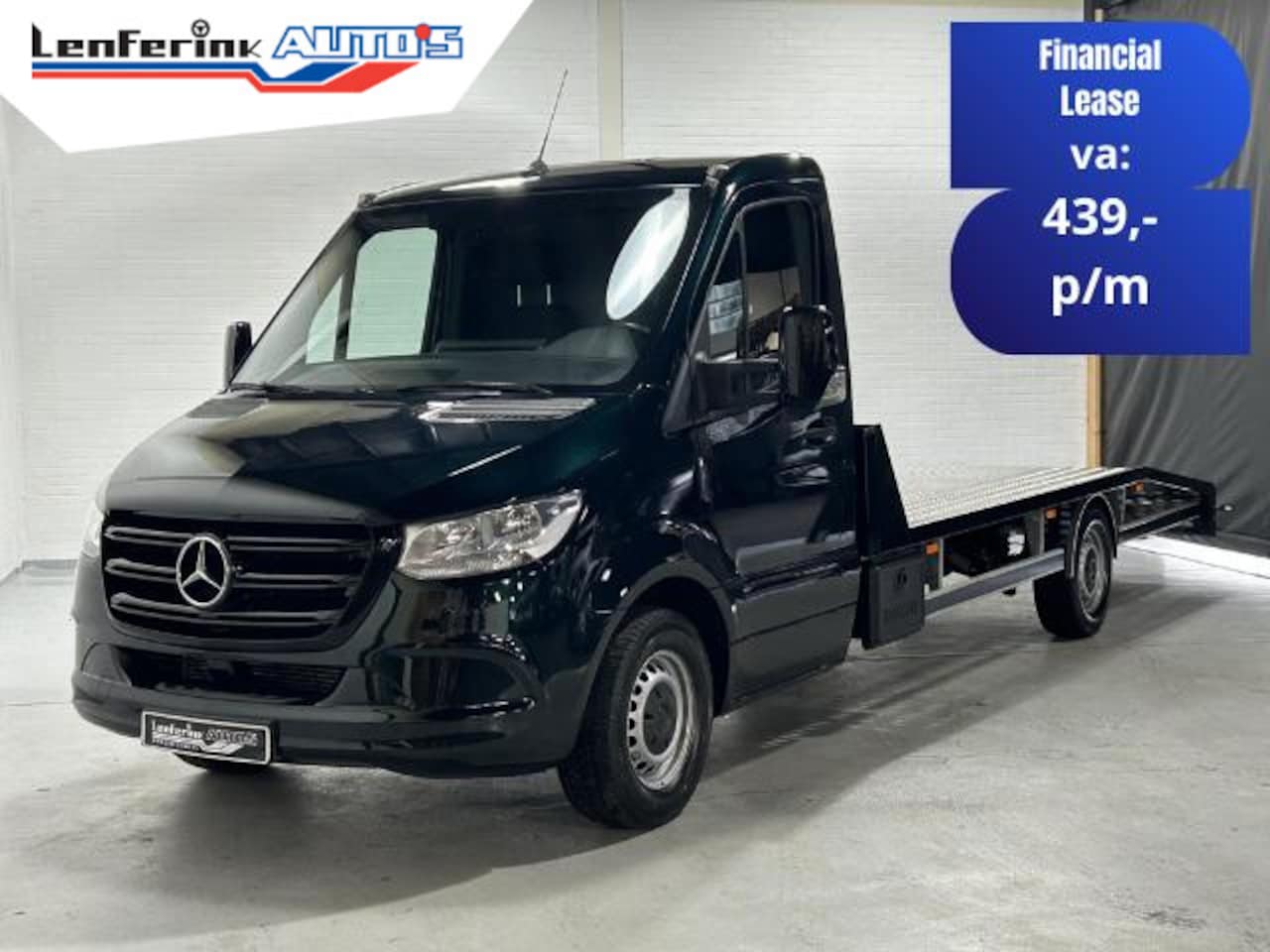 Mercedes-Benz Sprinter - 316 CDI 163 pk Autotransporter Luchtvering Laadvermogen 1.400 kg, Trekhaak, Apple Carplay - AutoWereld.nl