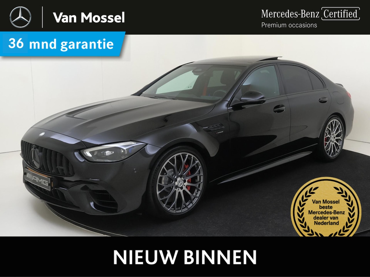 Mercedes-Benz C-klasse - AMG 63 S E Performance / Premium Plus/ Panoramadak/ Burmester/ Rijassistentiepakket/ 20 in - AutoWereld.nl