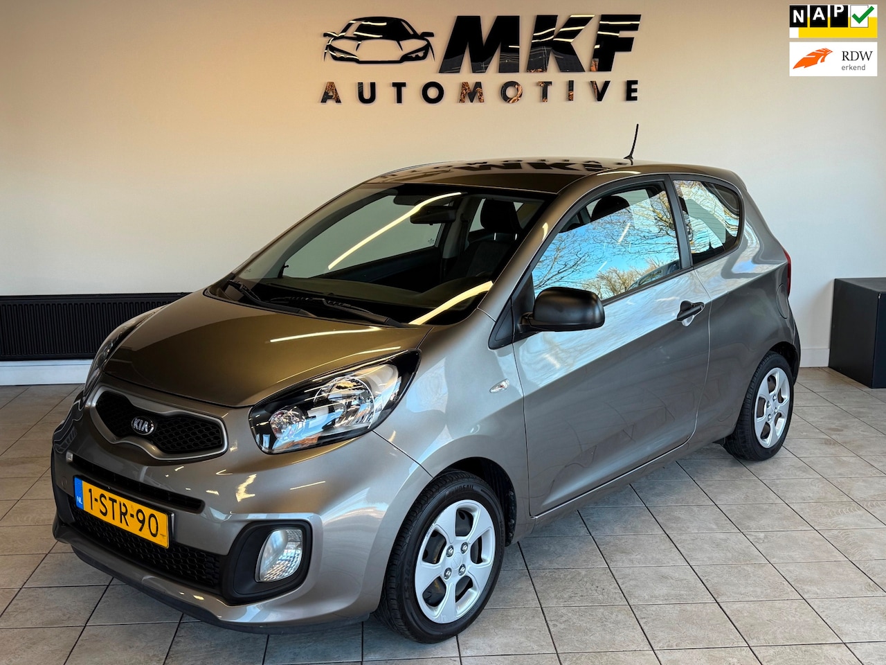 Kia Picanto - 1.0 CVVT ISG 3DR 2013 Grijs 65DKM NAP!/NWE APK! - AutoWereld.nl