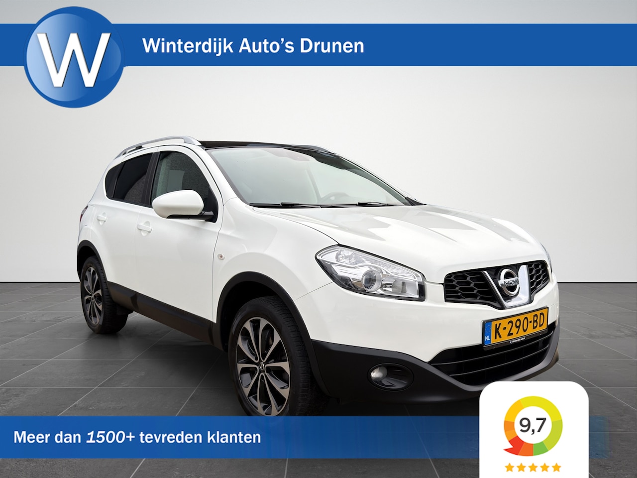 Nissan Qashqai - 1.6 Clima|Camera|Cruise|Navi|Trekhaak|Panorama - AutoWereld.nl