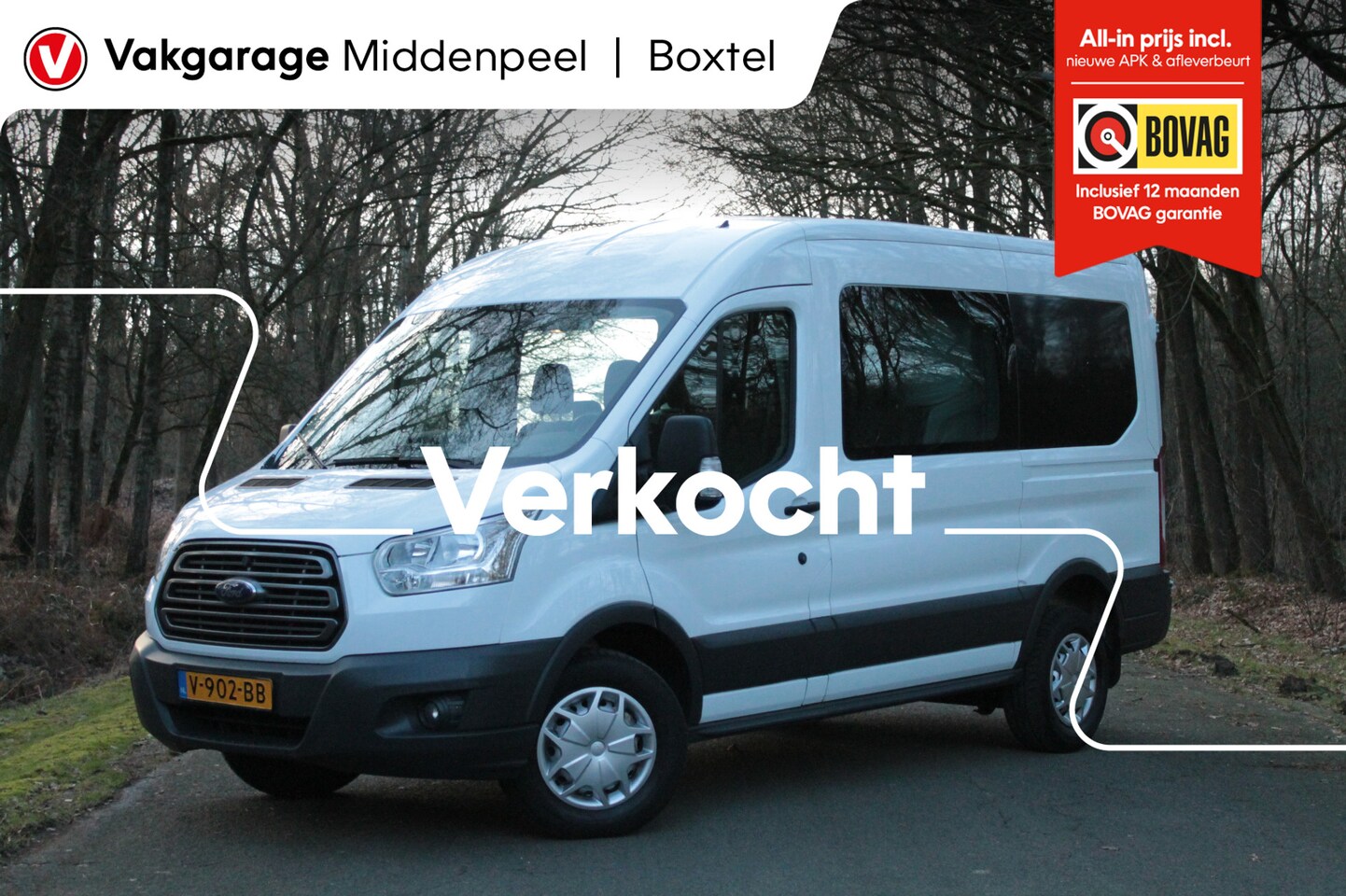 Ford Transit - 350 2.2 TDCI L2H2 DC Ambiente | Bluetooth | Cruise control | Zijschuifdeur - AutoWereld.nl