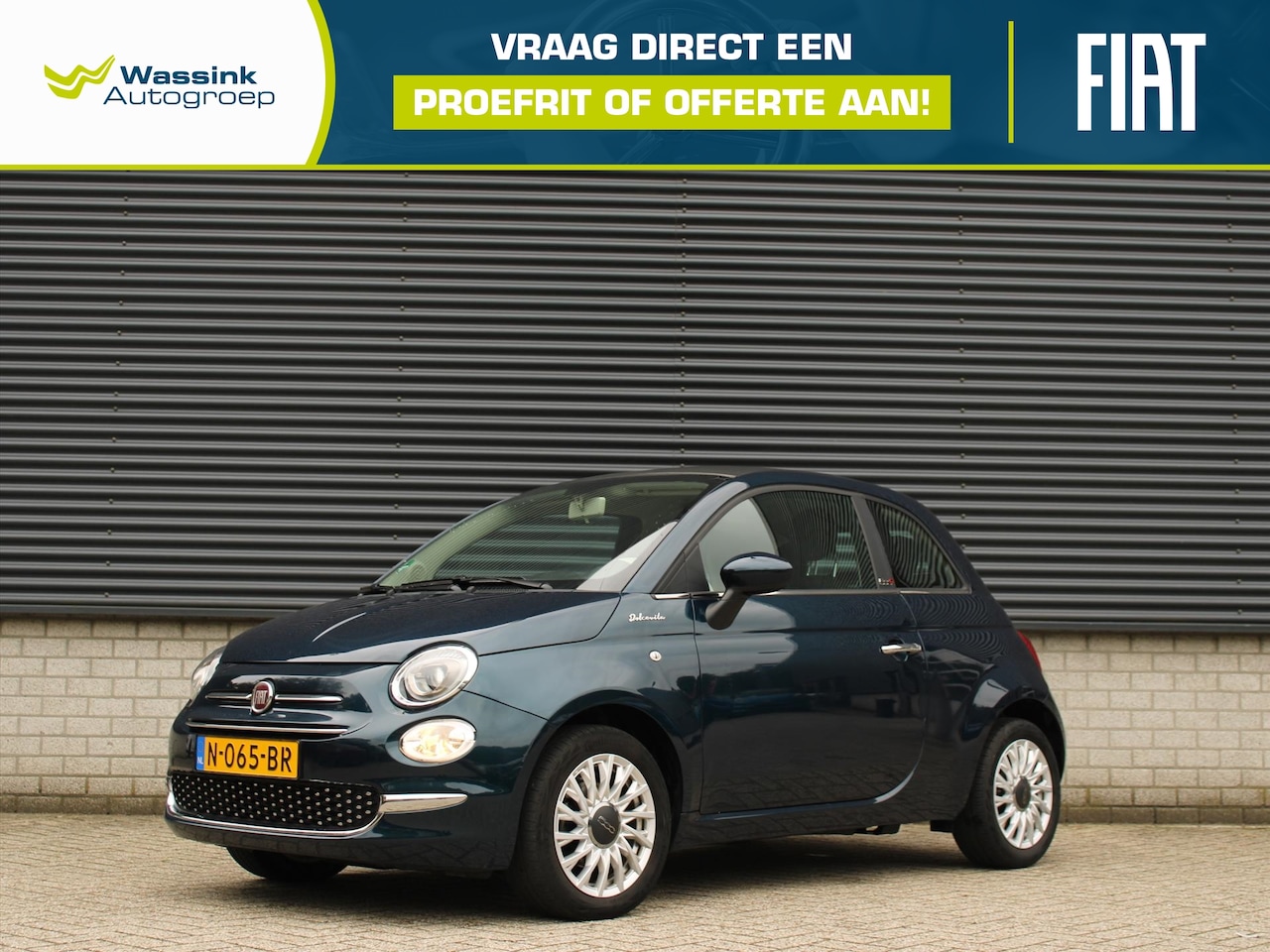 Fiat 500 C - Cabrio Dolcevita Hybrid 70pk I Airco I Elektrisch dak I Lichtmetalen Velgen I Parkeersenso - AutoWereld.nl