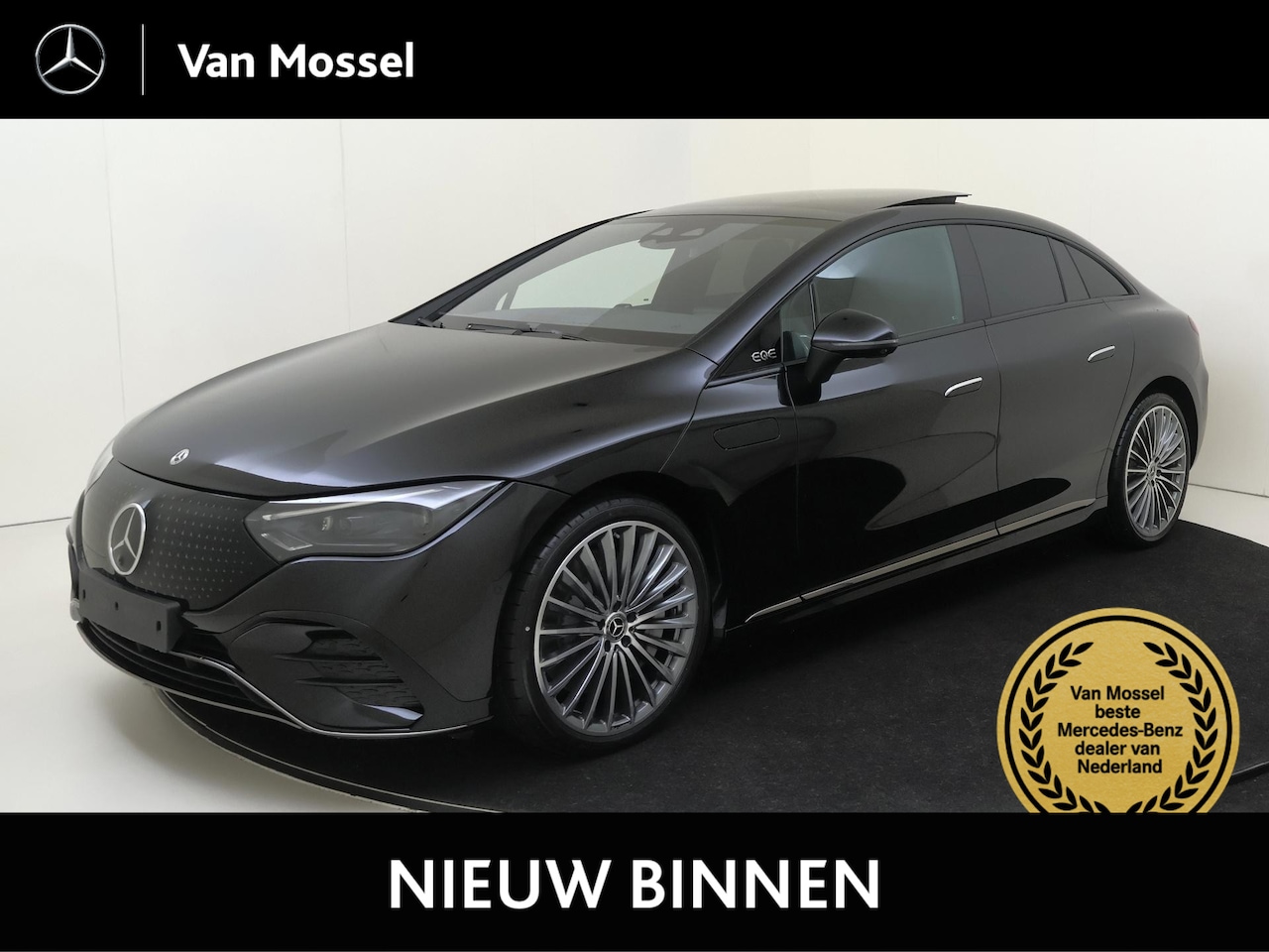 Mercedes-Benz EQE - 300 Business Solution AMG 90 kWh Premium - Nightpakket - Panoramadak - Burmester - Luchtve - AutoWereld.nl