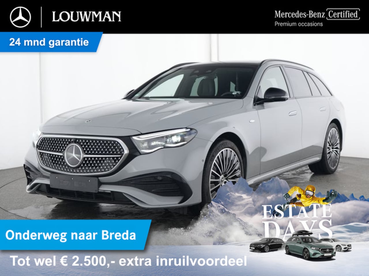 Mercedes-Benz E-klasse Estate - 300 e AMG Plug-In Hybride AMG | Night Pakket | Luchtvering | Lederen beklediing | MBUX Sup - AutoWereld.nl
