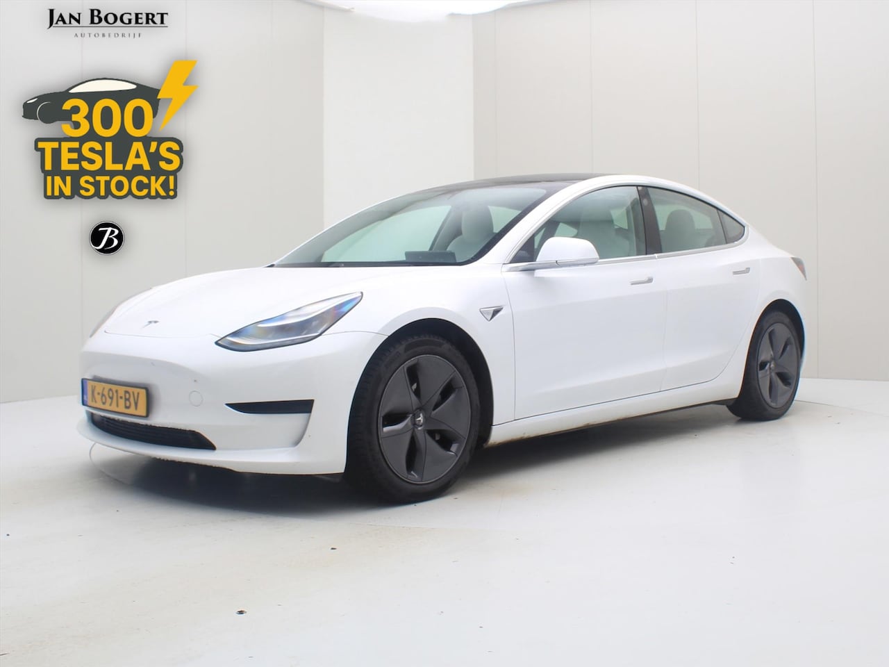 Tesla Model 3 - Standard RWD Plus 93% SoH [ WIT LEDER+LFP-ACCU+AUTOPILOT+60 kWh+PREMIUM AUDIO ] - AutoWereld.nl