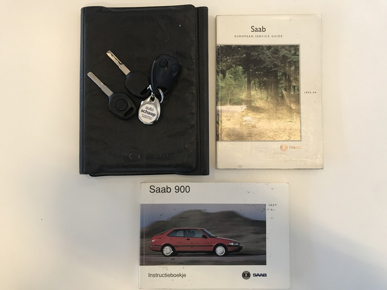 Saab 900 Cabrio - 2.3 SE | Rijklaar | Leer Vaste trekhaak Mistlampen voor Blauwe kap - AutoWereld.nl