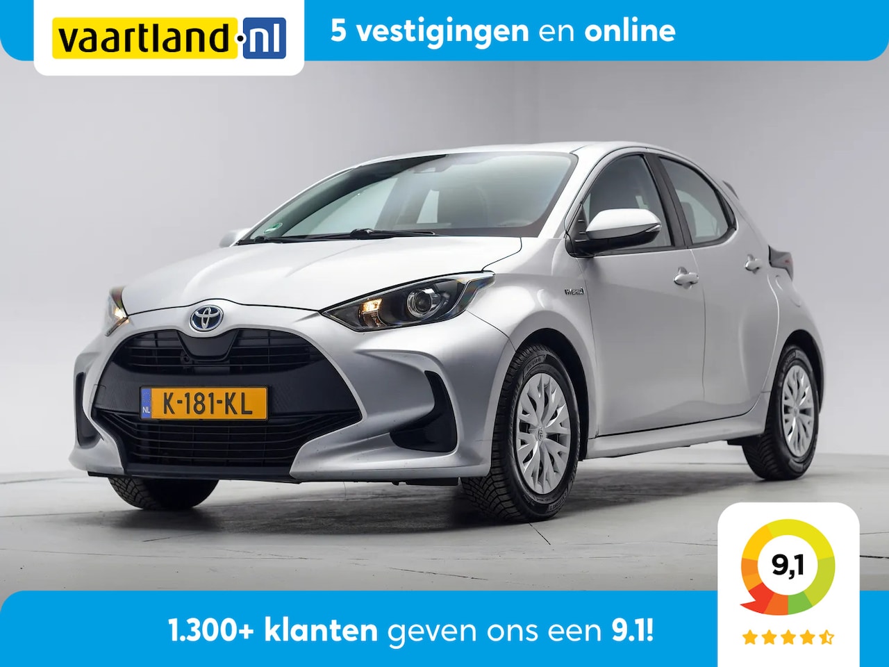 Toyota Yaris - 1.5 Hybrid Active Aut. [ Adapt.cruise Camera Carplay ] - AutoWereld.nl
