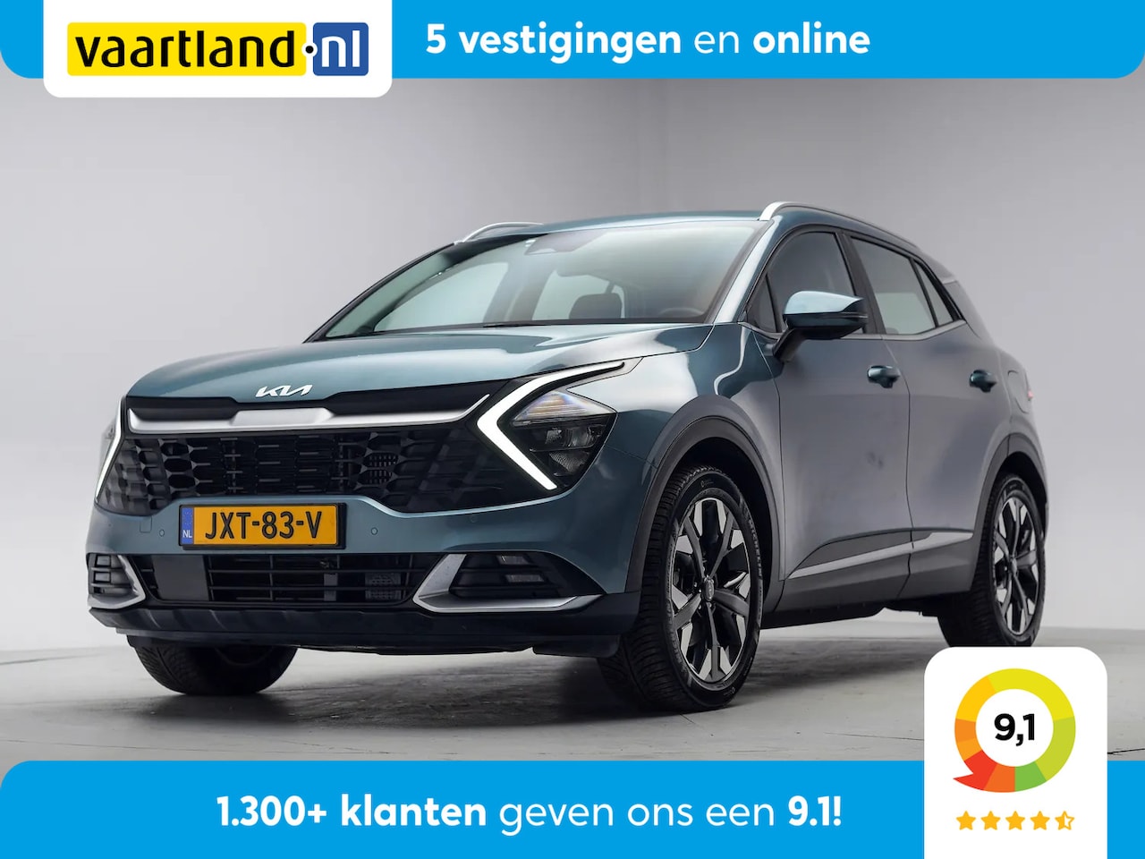 Kia Sportage - 1.6 T-GDi PHEV 265pk AWD DynamicLine Aut. [ LED Adapt.cruise Navi Camera ] - AutoWereld.nl