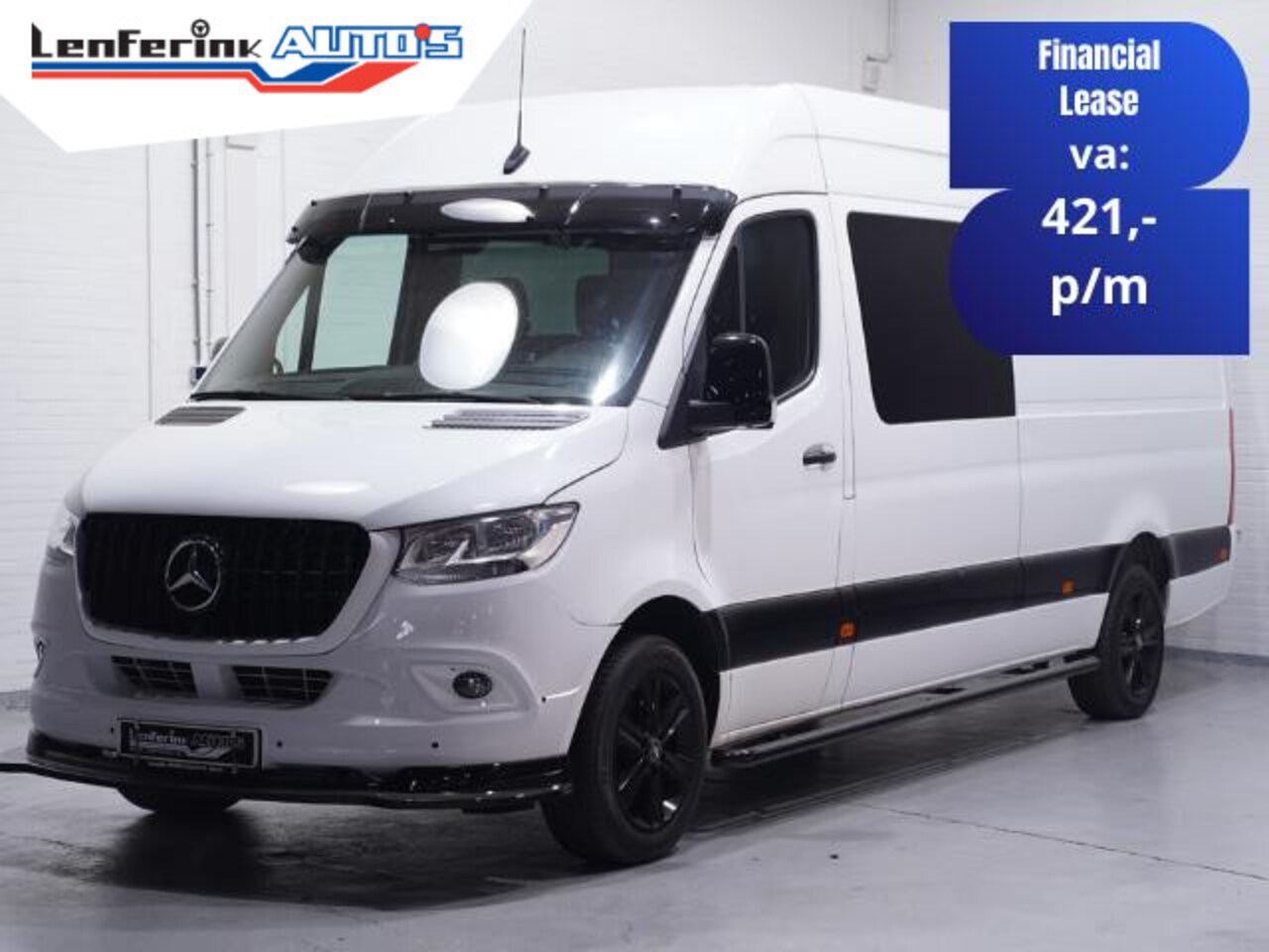 Mercedes-Benz Sprinter - 315 CDI 150 pk L3 Dubbel Cabine AMG Grille Navi, 360 Camera, 18" LMV, PDC V+A, Sidebars, Z - AutoWereld.nl