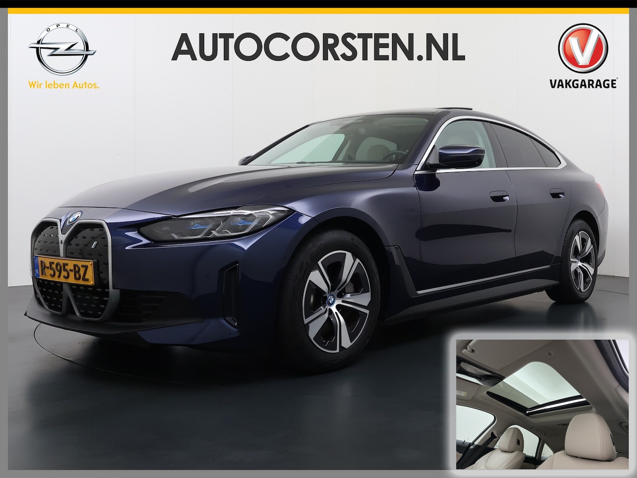 BMW i4 - eDrive40 340pk High Executive 84kWh SOH 99% Pano-Dak/Hefdak SportSt+Leer+(Stuur+)Verwarmd - AutoWereld.nl