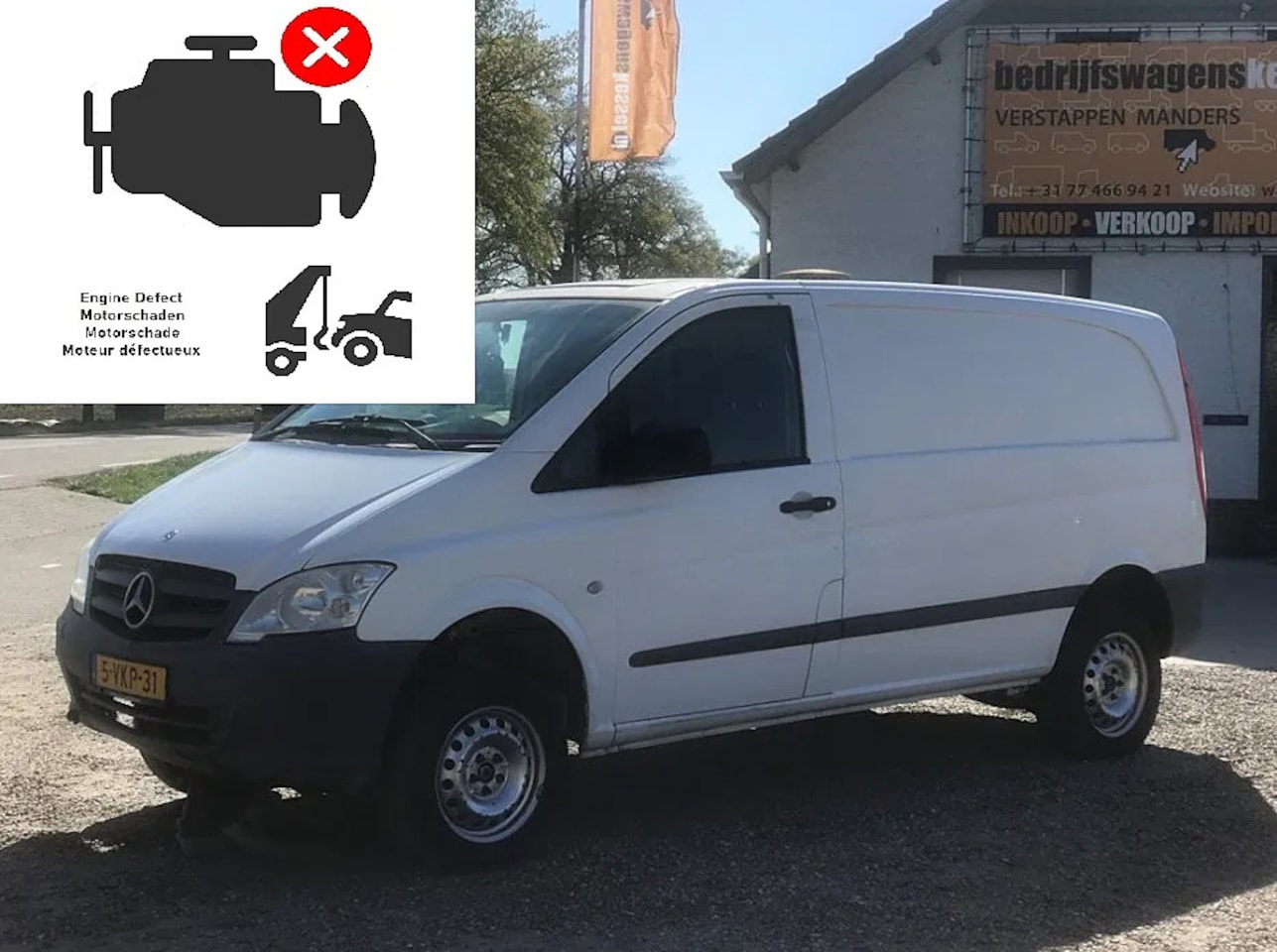 Mercedes-Benz Vito - 113 CDI 4x4 AWD 4WD euro 5 motorschade - AutoWereld.nl