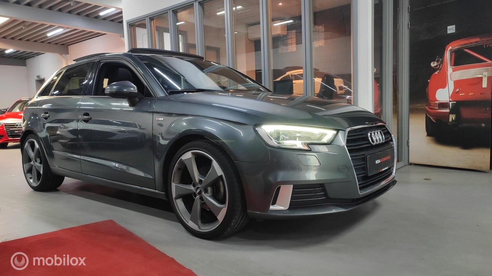 Audi A3 Sportback - 1.5 TFSI S TRONIC 3 X SLINE PANORAMA LEER STOELVERW. NAVI CRUISE LED XENON TREKHAAK - AutoWereld.nl