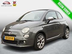 Fiat 500 C - 1.2 Lounge Sport Distr. riem vervangen 2025 / Trekhaak / Carplay / Leder Stof / Navigatie