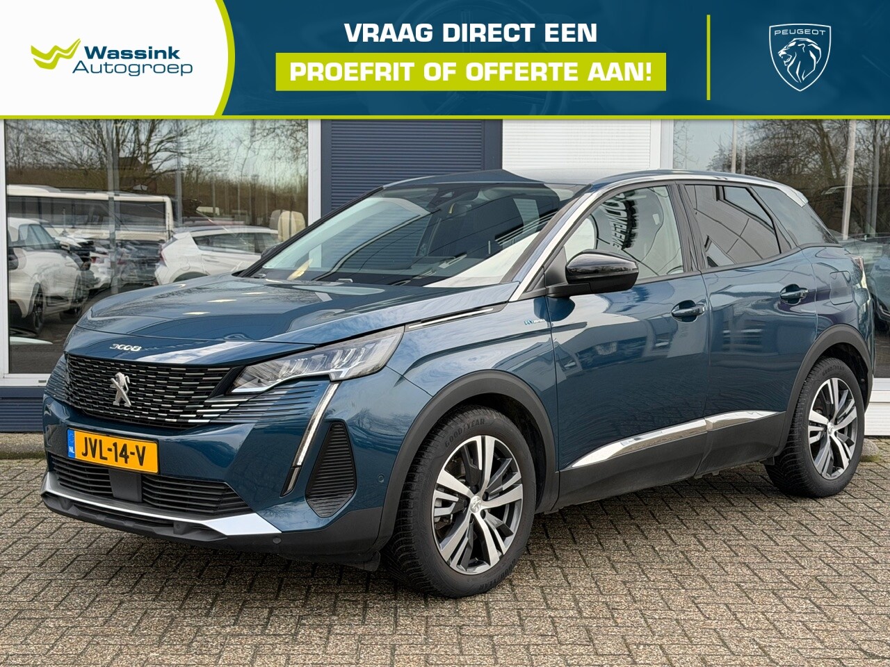 Peugeot 3008 - 1.6 Plug-in HYbrid 225pk e-EAT8 Allure Pack Business | Navigatie | Stoelverwarming | Clima - AutoWereld.nl