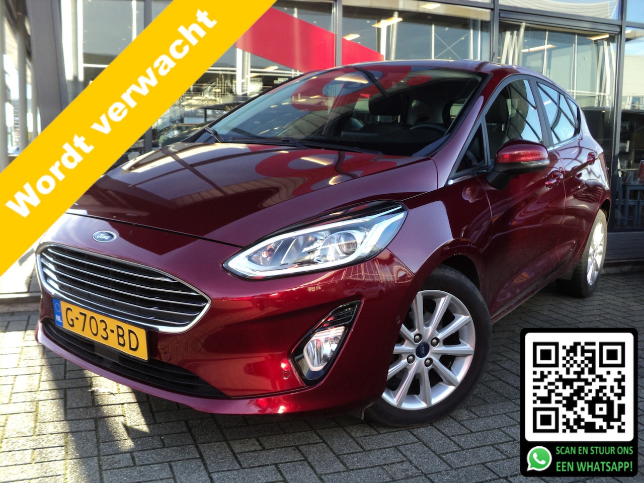 Ford Fiesta - 1.0 EcoBoost Titanium 100 PK | 23.294 KM NAP | NAVIGATIE | TREKHAAK | CAMERA | CRUISE CONT - AutoWereld.nl