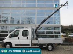 Peugeot Boxer - 335 2.2 HDI 96KW L3 XR DOKA Dubbelcabine + HIAB Kraan-Kran-Crane