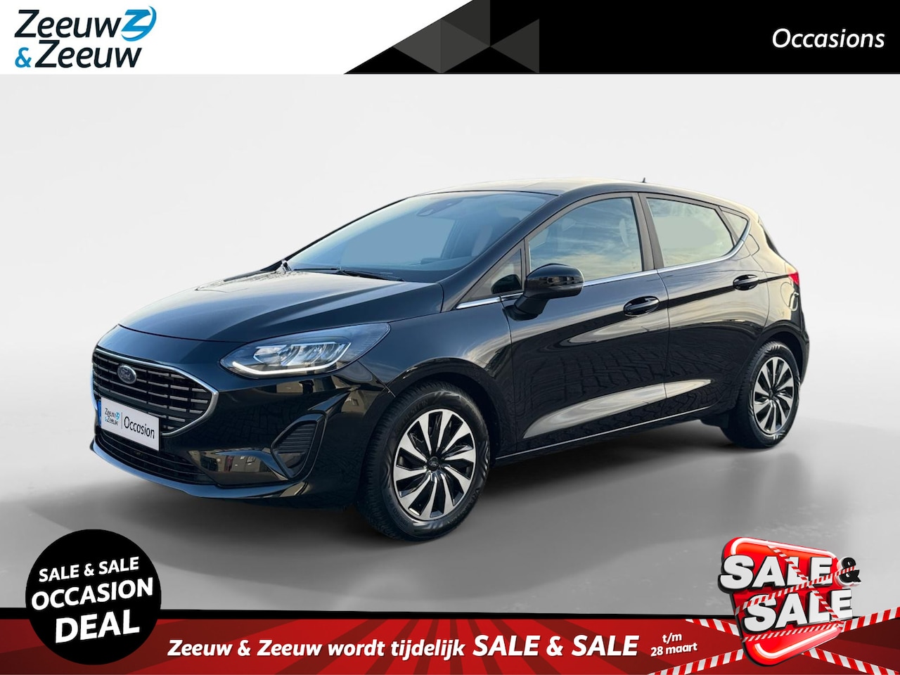 Ford Fiesta - 1.0 EcoBoost Hybrid Titanium | Origineel NL auto | Winter pack | Parkeersensor achter | Ap - AutoWereld.nl