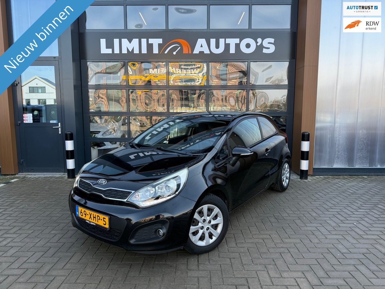Kia Rio - 1.2 CVVT Plus Pack Airco/Cruise/El.ramen/Navi/Pdc/Led/Nap/Apk - AutoWereld.nl