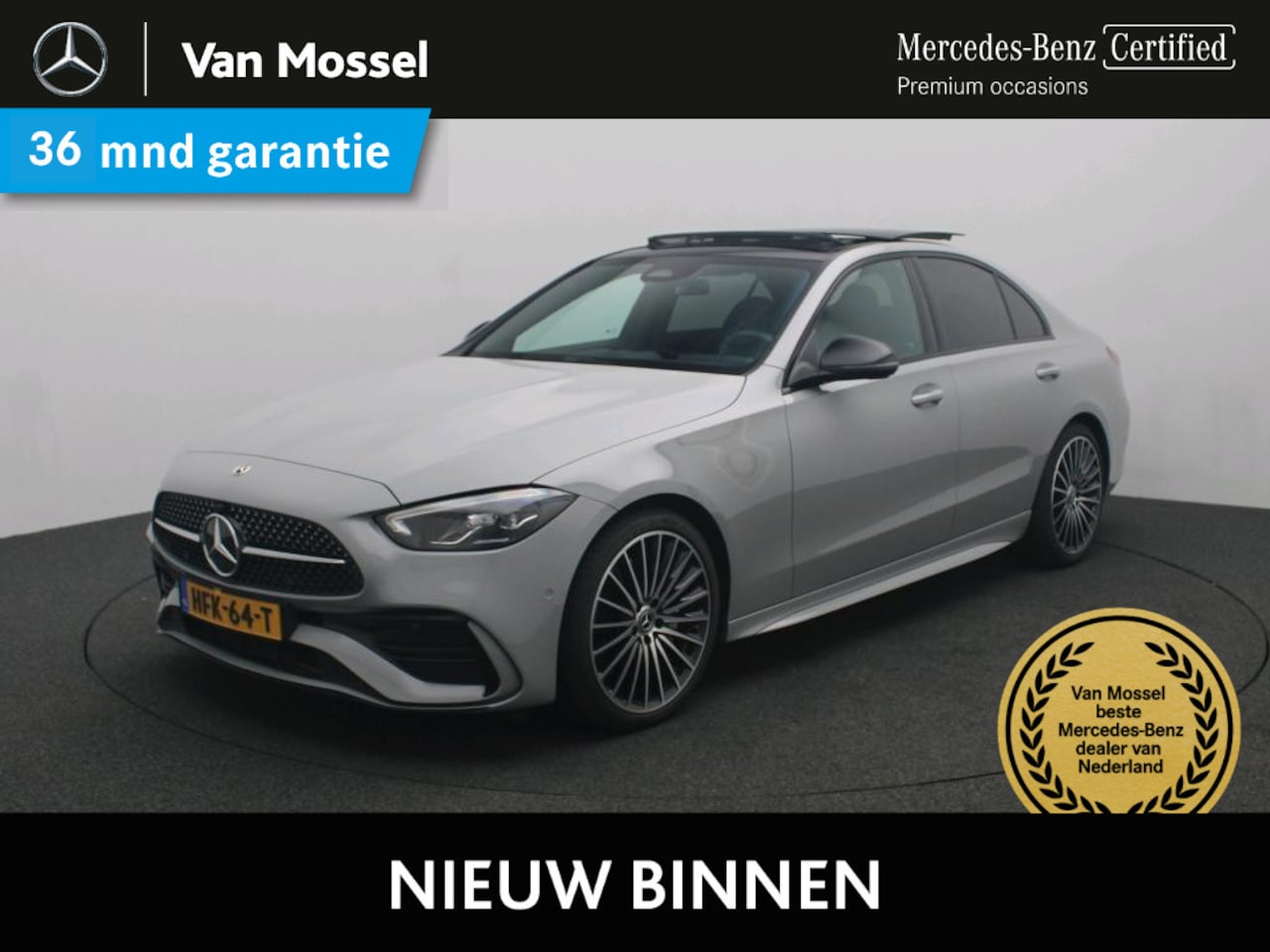 Mercedes-Benz C-klasse - 180 Star Edition / Panoramadak/ Night/ 19 inch/ Memory - AutoWereld.nl