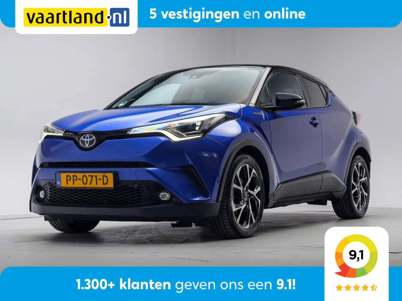 Toyota C-HR - 1.8 Hybrid Bi-Tone P[ Achteruitrijcamera LED koplampen Stoelverwarming] - AutoWereld.nl