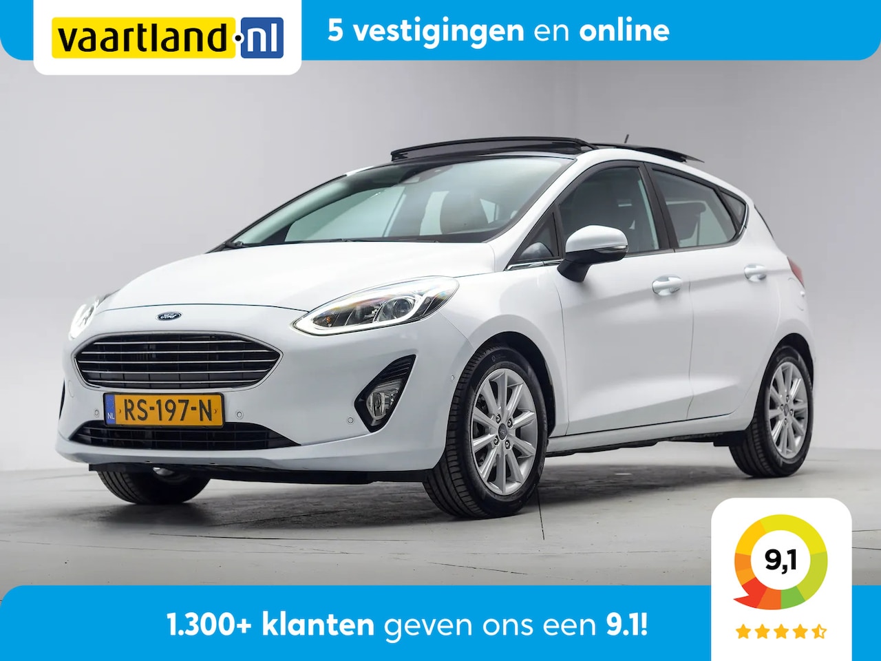 Ford Fiesta - 1.0 EcoBoost 100pk Titanium 5-drs [ Panorama Climate Camera ] - AutoWereld.nl