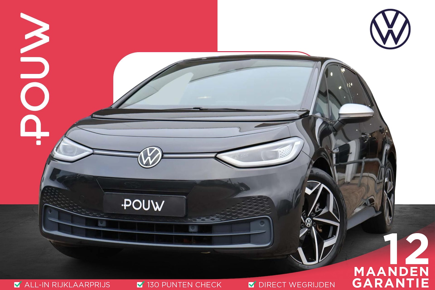 Volkswagen ID.3 - 204pk First Plus 58 kWh | SoH 92% | Camera | Navigatie | Adaptive Cruise | PDC | Stoelverw - AutoWereld.nl