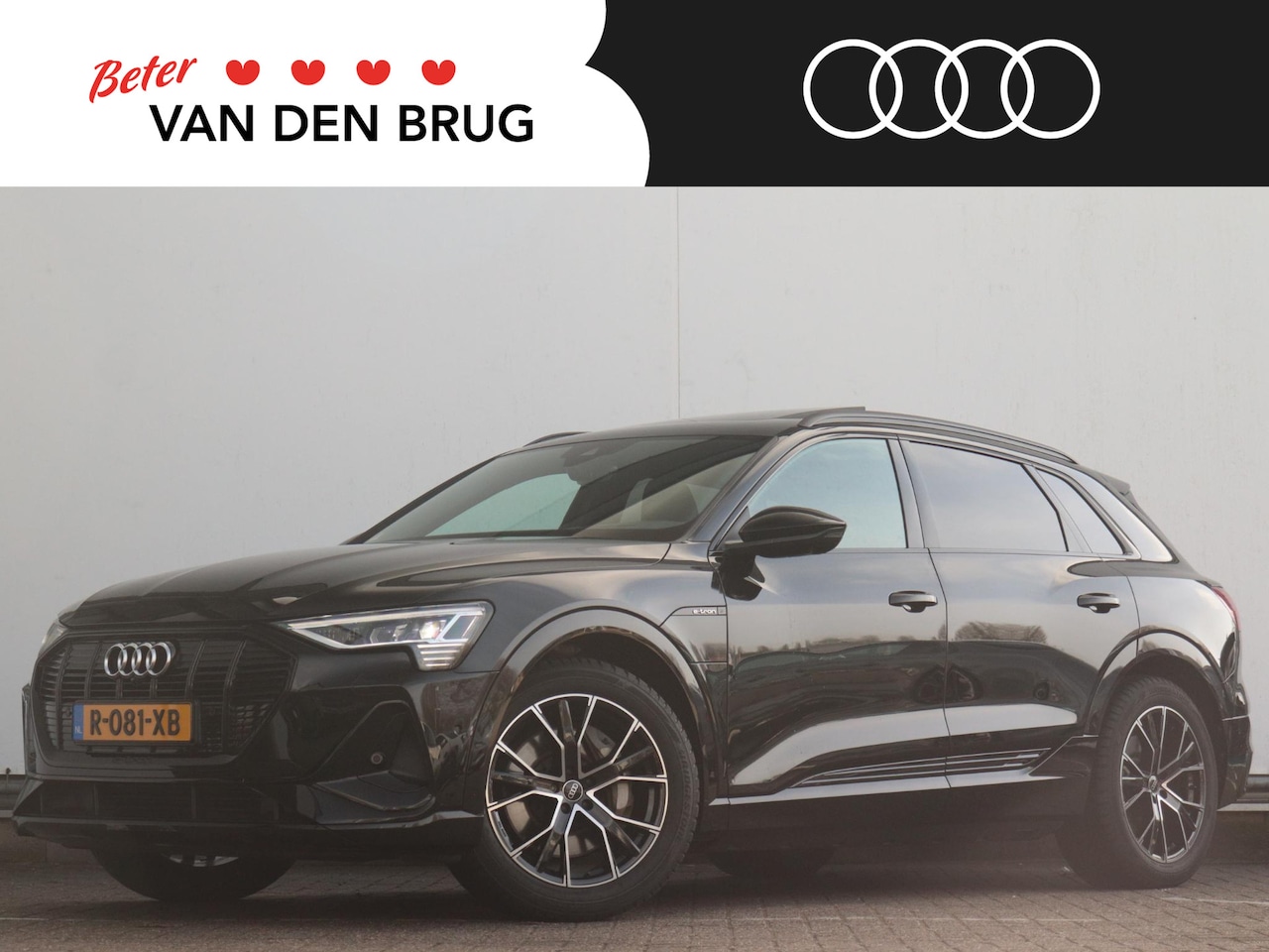Audi e-tron - 55 quattro S edition 95 kWh | Panoramadak | Trekhaak | Leer | Memory | 360° camera | Matri - AutoWereld.nl